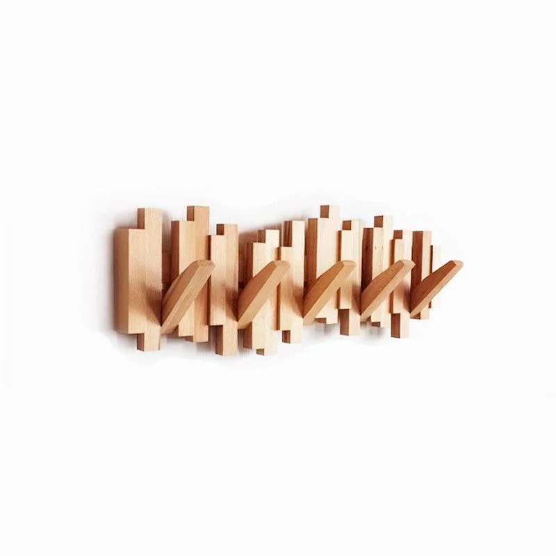 Farmhouse Wooden Wall Mounted Coat Rack -  - #tag1#