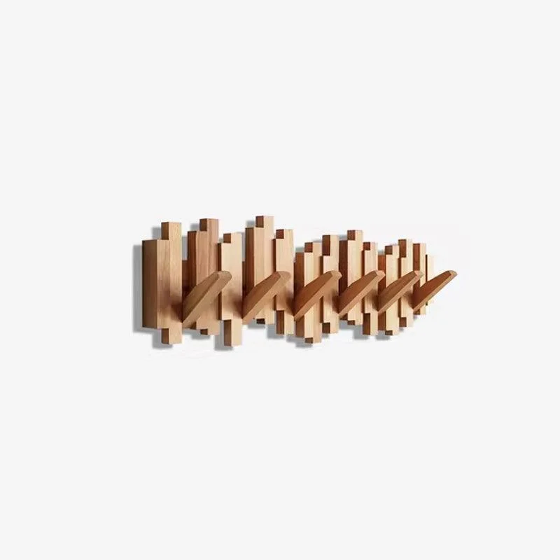 Farmhouse Wooden Wall Mounted Coat Rack -  - #tag1#
