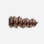 Farmhouse Wooden Wall Mounted Coat Rack tag1