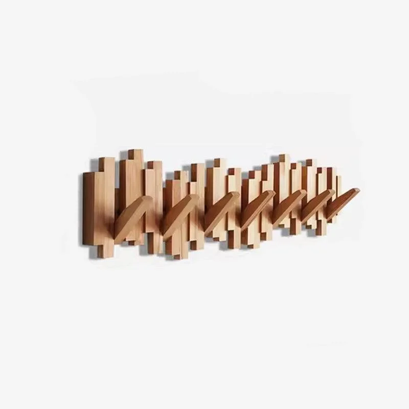 Farmhouse Wooden Wall Mounted Coat Rack -  - #tag1#