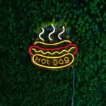 Fast Food Neon Sign Colorful Fast Food Sign USB Night Light tag1