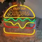 Fast Food Neon Sign Colorful Fast Food Sign USB Night Light tag1