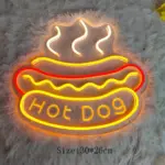 Fast Food Neon Sign Colorful Fast Food Sign USB Night Light tag1