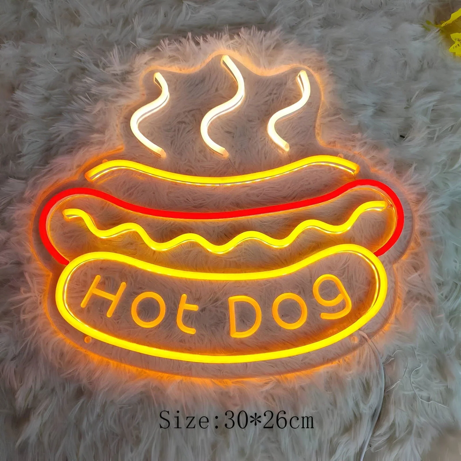 Fast Food Neon Sign - Colorful Fast Food Sign - USB Night Light -  - #tag1#