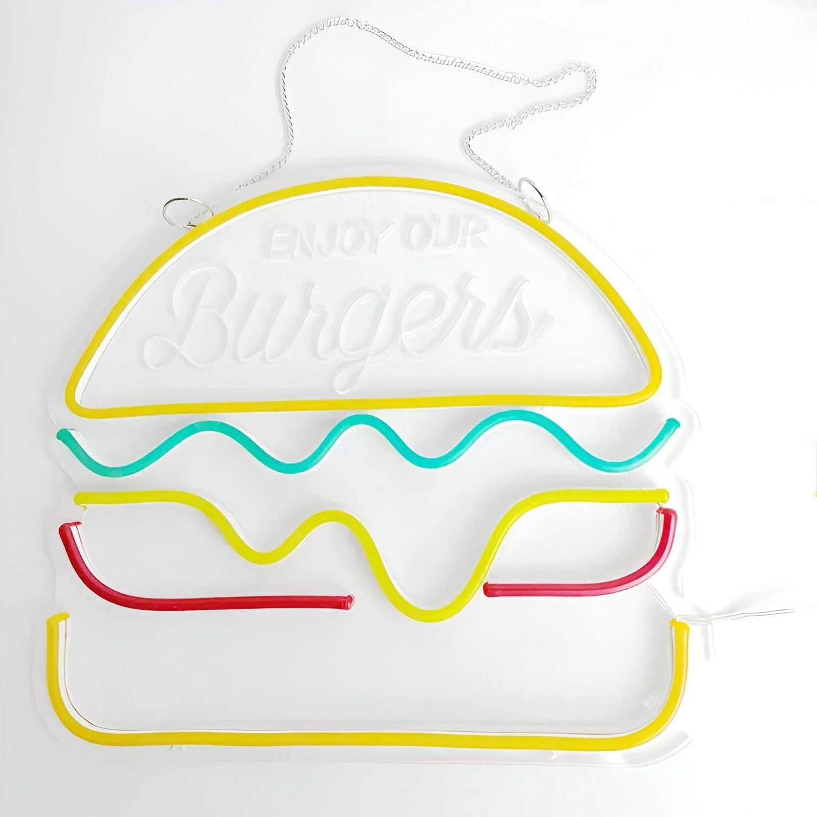 Fast Food Neon Sign - Colorful Fast Food Sign - USB Night Light -  - #tag1#