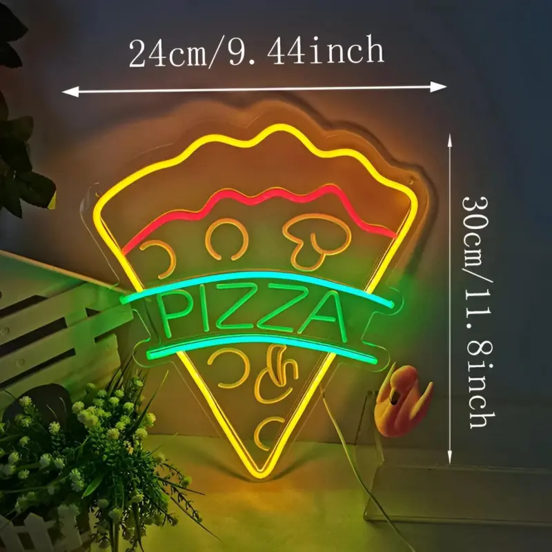Fast Food Neon Sign Colorful Fast Food Sign USB Night Light tag1