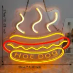 Fast Food Neon Sign Colorful Fast Food Sign USB Night Light tag1