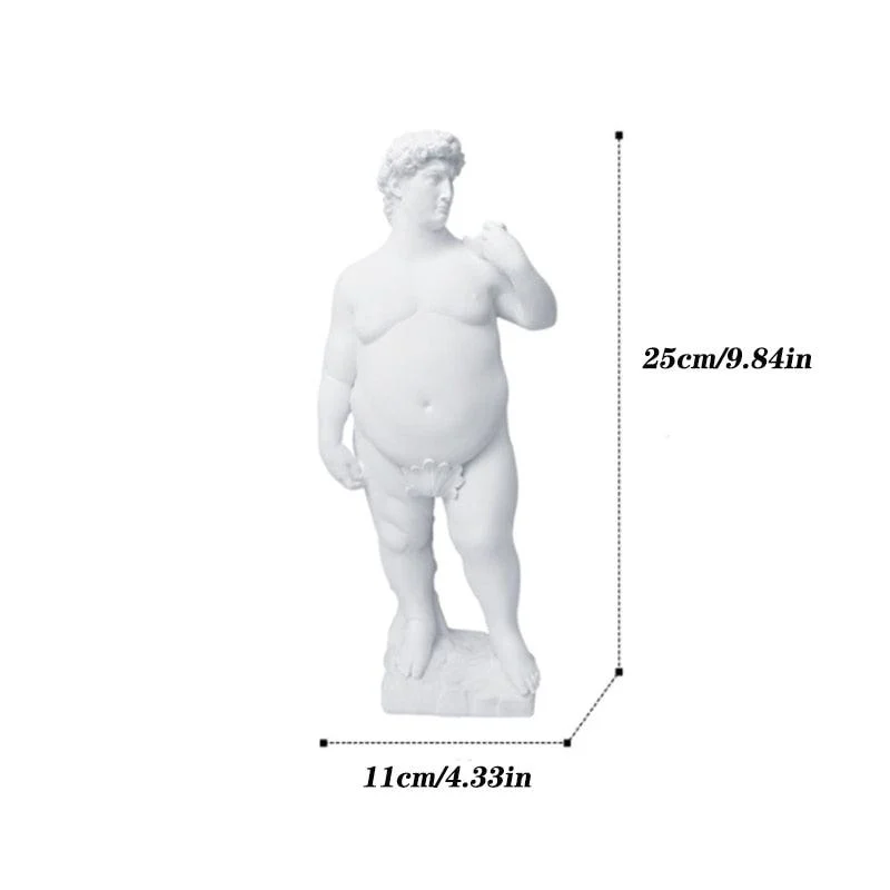 Fat David Greek Sculpture -