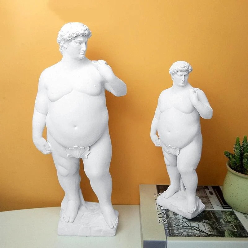 Fat David Greek Sculpture -