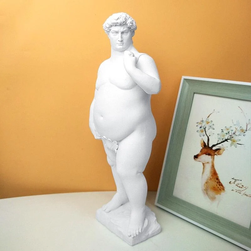 Fat David Greek Sculpture -