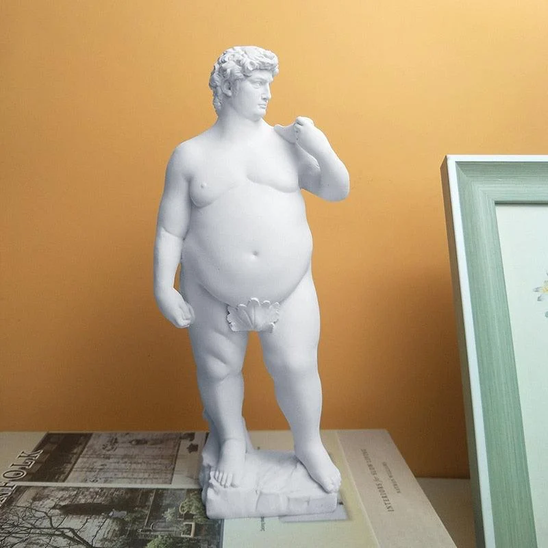 Fat David Greek Sculpture -