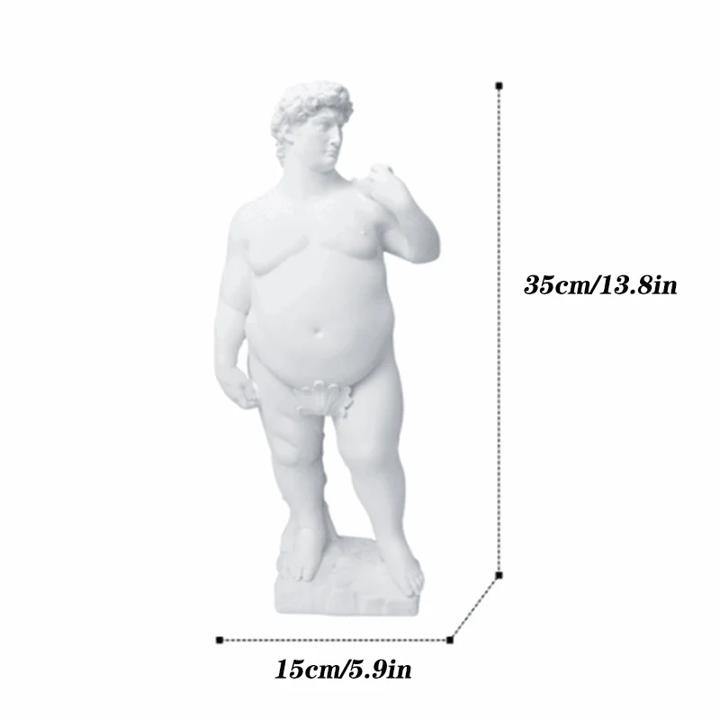 Fat David Greek Sculpture -