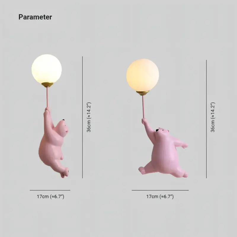 FatehDesignBarenLEDWandlampe HarzAcrylKinderzimmer6