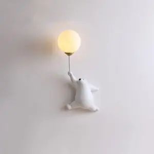 Fateh Design Beer LED Indoor Wall Lamp White, Children's Room/Bedroom