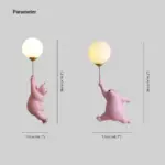 Fateh Design Beer LED Wall Lamp White Blue Pink Resin Acrylic Bedroom Living Children s Room tag1