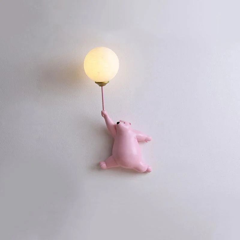 Fateh Design Beer LED Wall Lamp White/Blue/Pink Resin/Acrylic Bedroom/Living/Children's Room -  - #tag1#