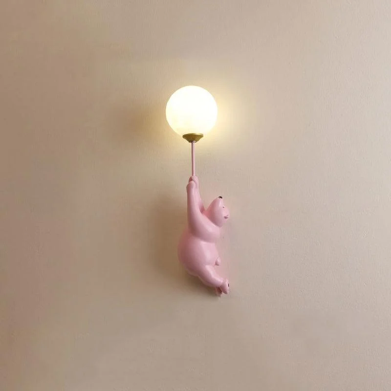 Fateh Design Beer LED Wall Lamp White/Blue/Pink Resin/Acrylic Bedroom/Living/Children's Room -  - #tag1#