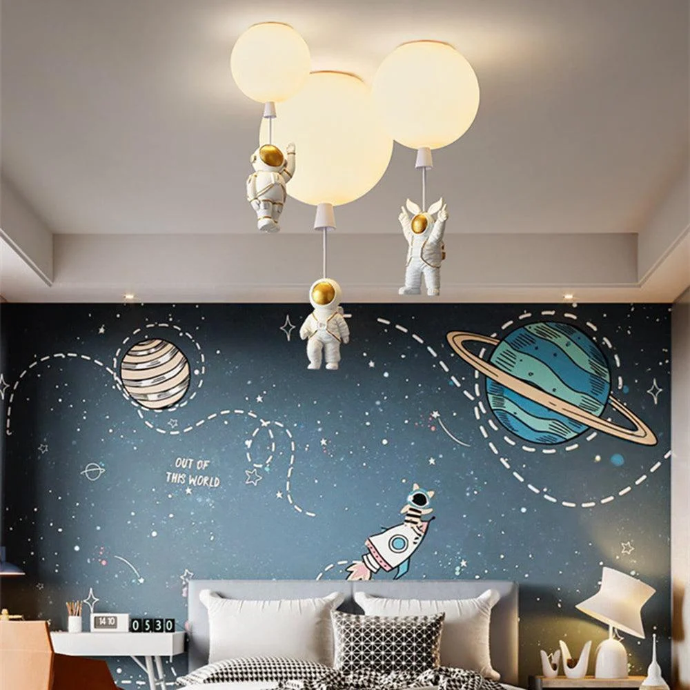 Fateh Modern Moon/Astronaut LED Acrylic Ceiling Lamp -  - #tag1#