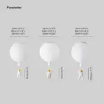 Fateh Modern Moon Astronaut LED Acrylic Ceiling Lamp tag1