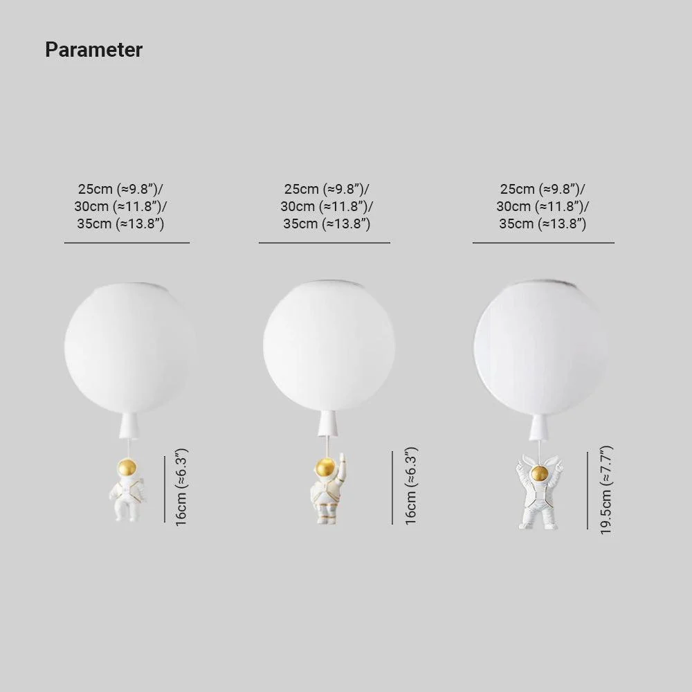 Fateh Modern Moon/Astronaut LED Acrylic Ceiling Lamp -  - #tag1#