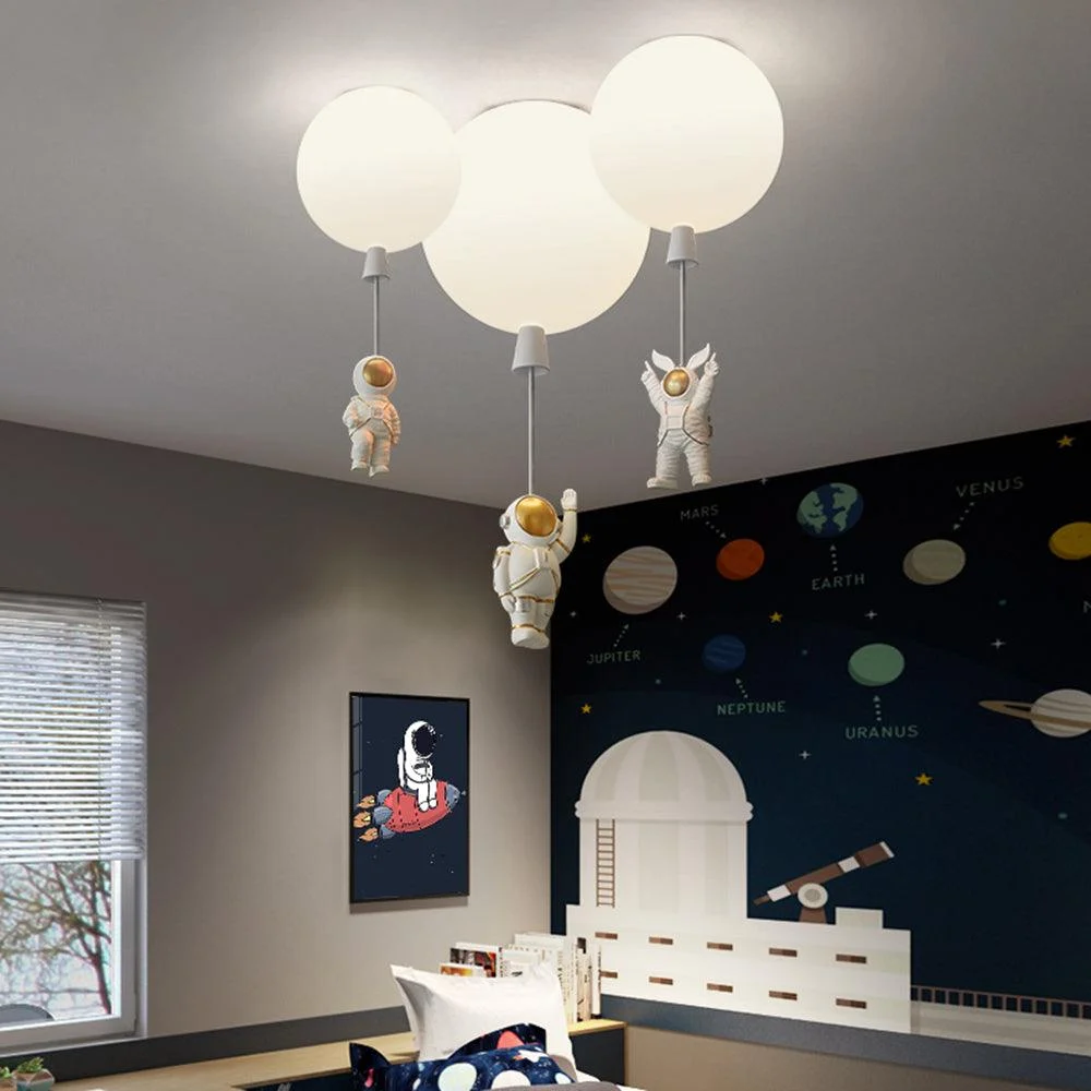 Fateh Modern Moon/Astronaut LED Acrylic Ceiling Lamp -  - #tag1#