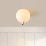Fateh Modern Small Round LED Ceiling Lamp White Acrylic Bedroom tag1