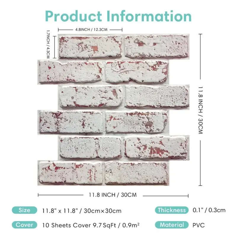 Faux Brick Wall Panel