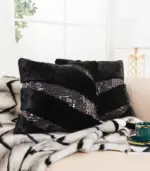 Faux Fur Cushion Cover 45cm tag1