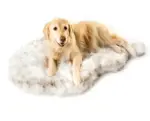 Faux Fur Dog Bed tag1