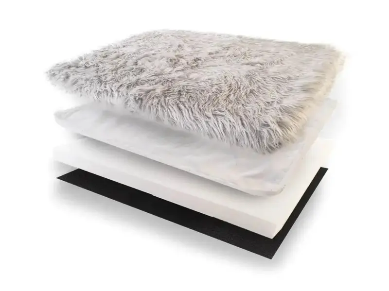 Faux Fur Dog Bed tag1