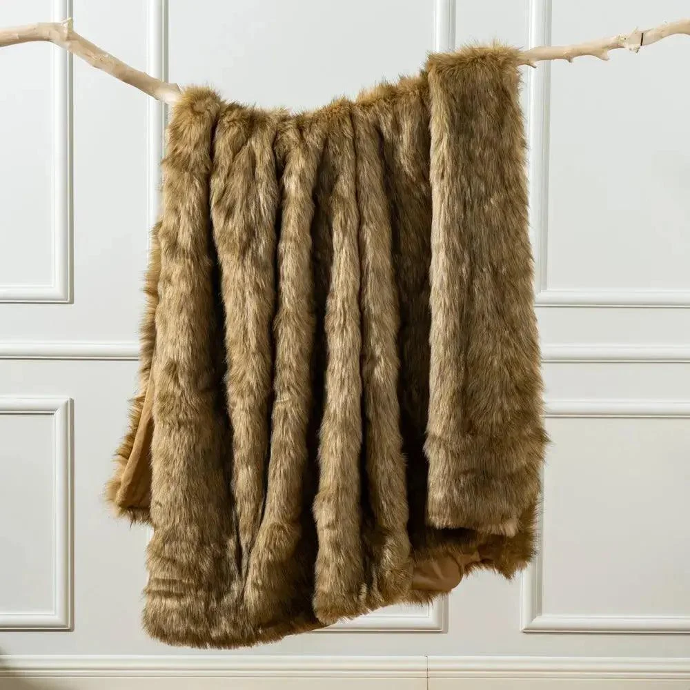 Faux Fur Ombre Throw -  - #tag1#