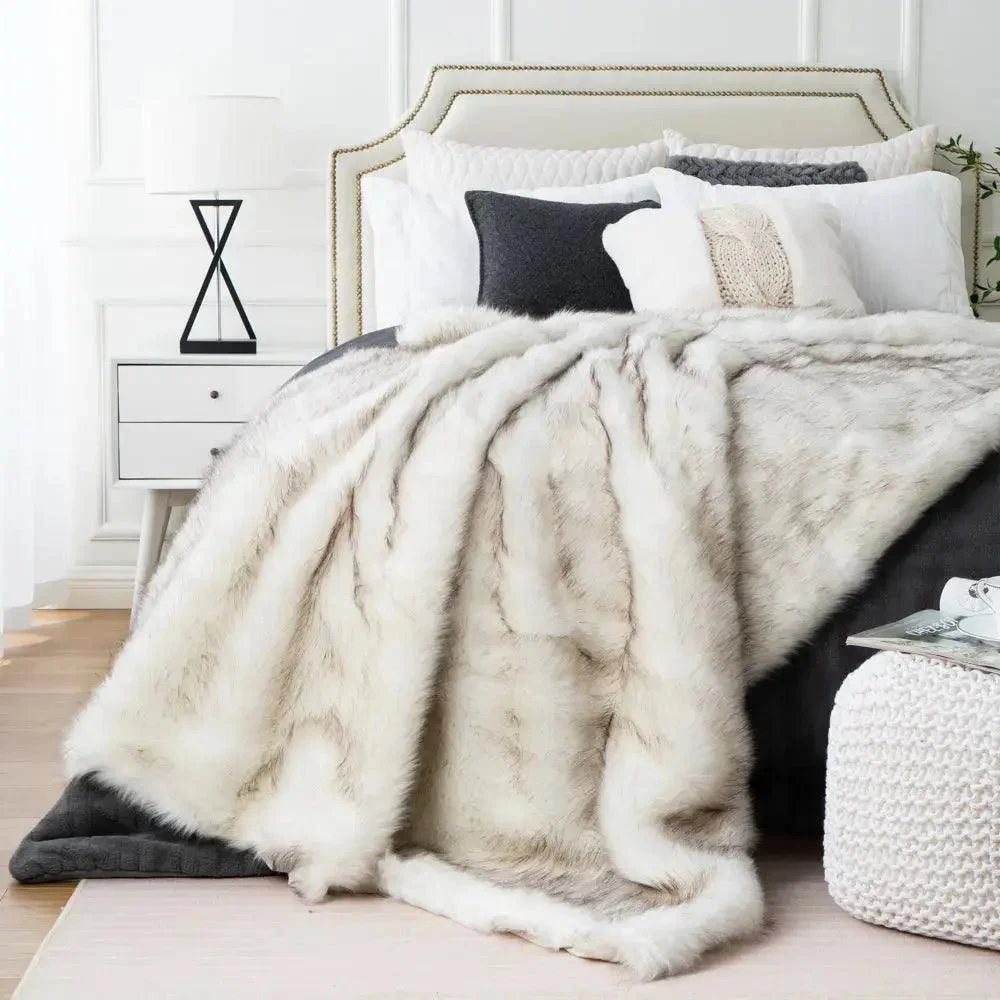 Faux Fur Ombre Throw -  - #tag1#