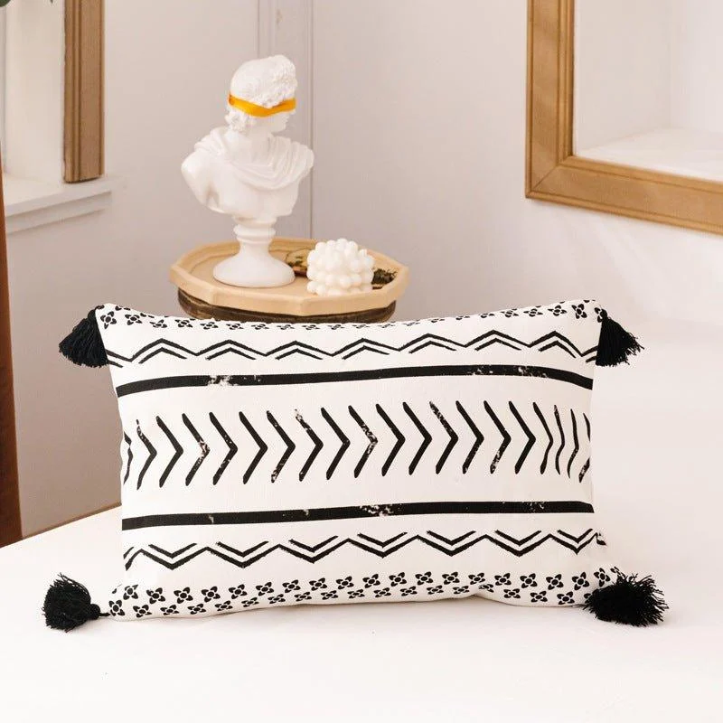 Faux Leather Chevron Cushions -