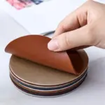 Faux Leather Coasters 6pc