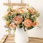Faux Silk Roses Bouquet
