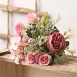 Faux Silk Roses Bouquet