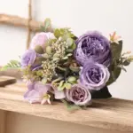Faux Silk Roses Bouquet