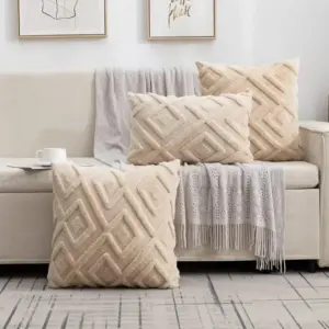 Faux Wool Throw Pillow Cover