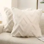 Faux Wool Throw Pillow Cover tag1