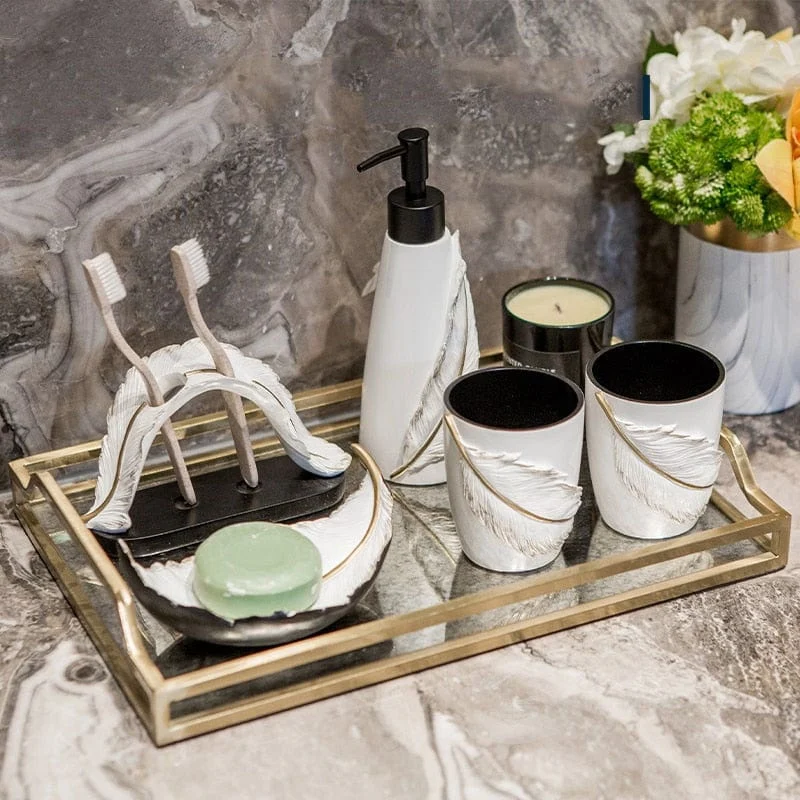 Feather Bathroom Set -  - #tag1#