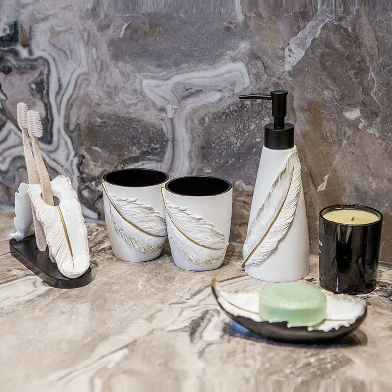 Feather Bathroom Set -  - #tag1#