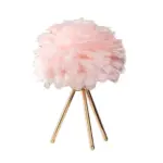 Feather Glow Handmade Ostrich Feather Table Lamp for Romantic Ambiance tag1