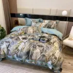Feather Heathe Duvet Cover Set made of Egyptian Cotton tag1