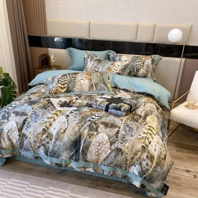 Feather Heathe – Duvet Cover Set made of Egyptian Cotton -  - #tag1#