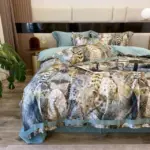 Feather Heathe Duvet Cover Set made of Egyptian Cotton tag1