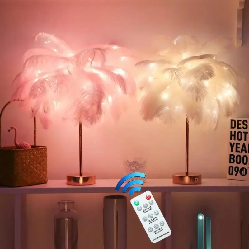 Feather Lamp