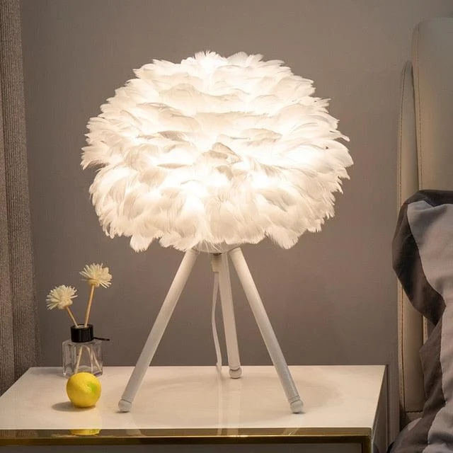 Feather Table Lamp -