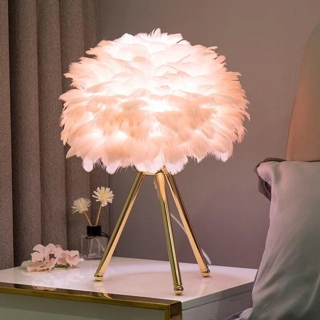 Feather Table Lamp -