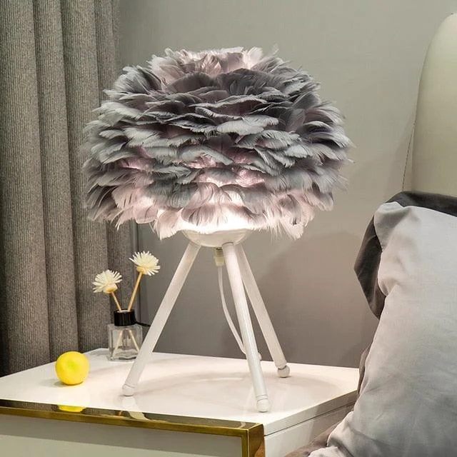 Feather Table Lamp -