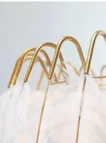 Feathered Elegance Chandelier Lamp